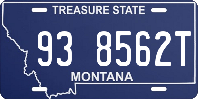 MT license plate 938562T