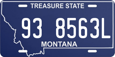 MT license plate 938563L