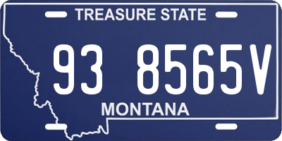 MT license plate 938565V