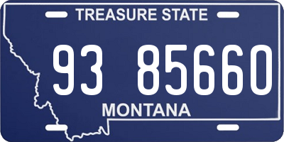 MT license plate 938566O