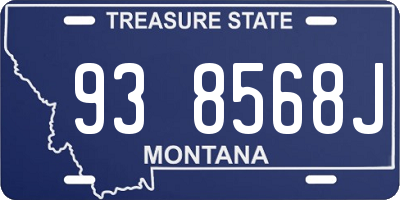 MT license plate 938568J