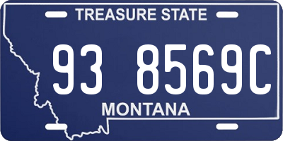 MT license plate 938569C