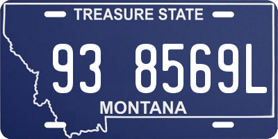 MT license plate 938569L