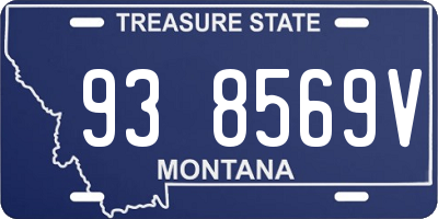 MT license plate 938569V