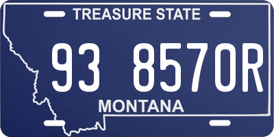 MT license plate 938570R