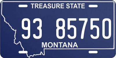 MT license plate 938575O