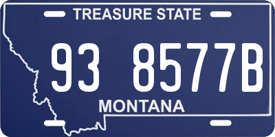 MT license plate 938577B