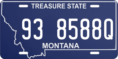 MT license plate 938588Q