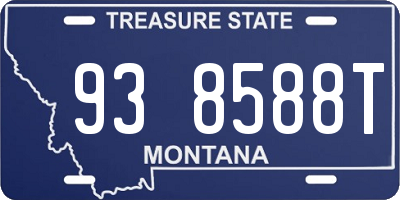 MT license plate 938588T