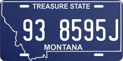 MT license plate 938595J