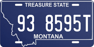 MT license plate 938595T