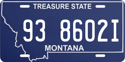 MT license plate 938602I