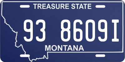 MT license plate 938609I