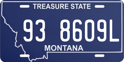 MT license plate 938609L