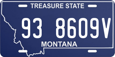 MT license plate 938609V