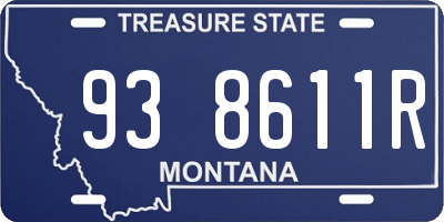 MT license plate 938611R