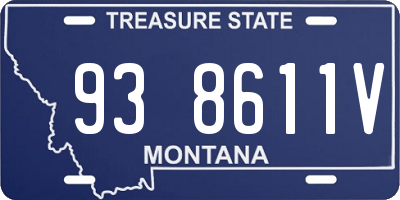 MT license plate 938611V