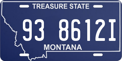MT license plate 938612I