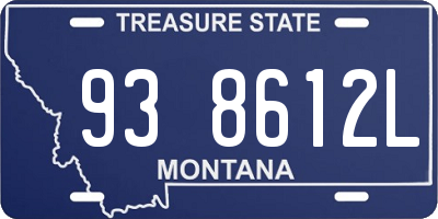 MT license plate 938612L