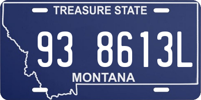 MT license plate 938613L