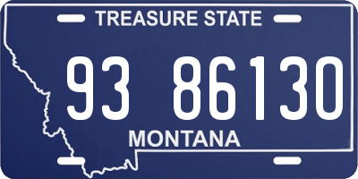MT license plate 938613O