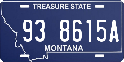 MT license plate 938615A