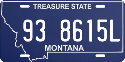 MT license plate 938615L