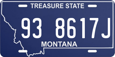 MT license plate 938617J