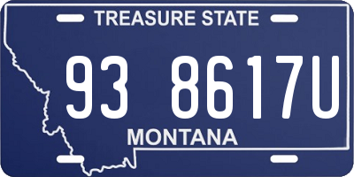 MT license plate 938617U