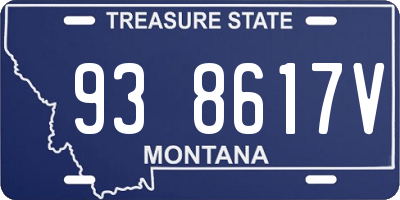 MT license plate 938617V