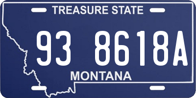 MT license plate 938618A