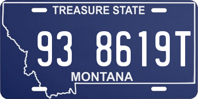 MT license plate 938619T