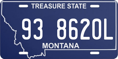 MT license plate 938620L