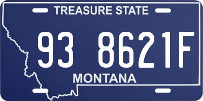 MT license plate 938621F