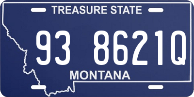MT license plate 938621Q