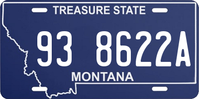 MT license plate 938622A
