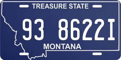 MT license plate 938622I