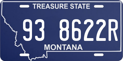 MT license plate 938622R
