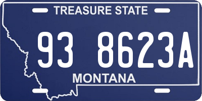 MT license plate 938623A