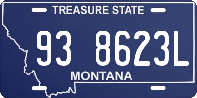 MT license plate 938623L