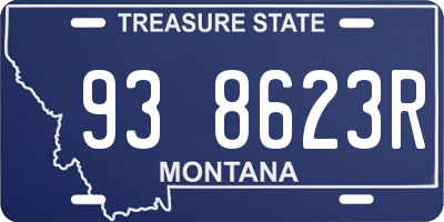 MT license plate 938623R