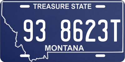 MT license plate 938623T