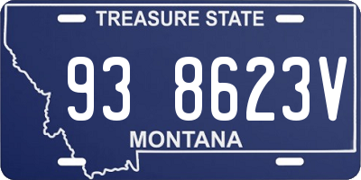 MT license plate 938623V