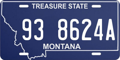 MT license plate 938624A