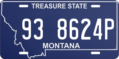 MT license plate 938624P