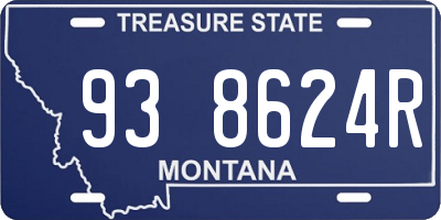 MT license plate 938624R