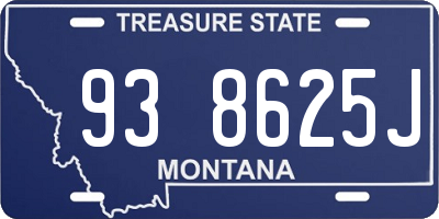 MT license plate 938625J