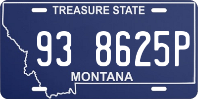 MT license plate 938625P