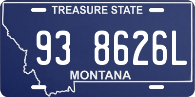 MT license plate 938626L