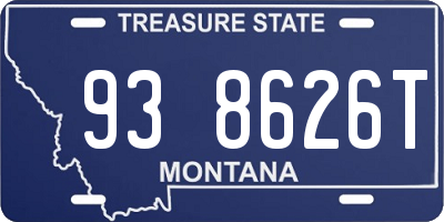 MT license plate 938626T